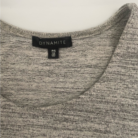 🖤 Dynamite Salt & Pepper Grey Crop Tank – Size Small 🖤 - Picture 8 of 12
